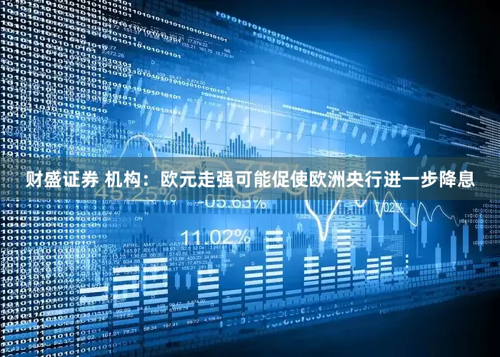 财盛证券 机构：欧元走强可能促使欧洲央行进一步降息
