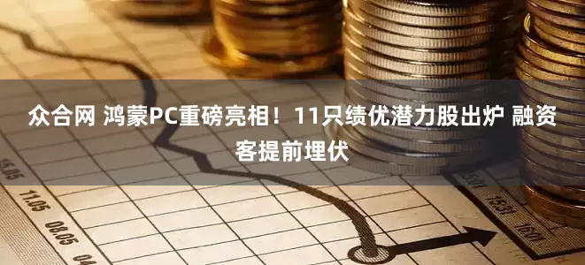 众合网 鸿蒙PC重磅亮相！11只绩优潜力股出炉 融资客提前埋伏